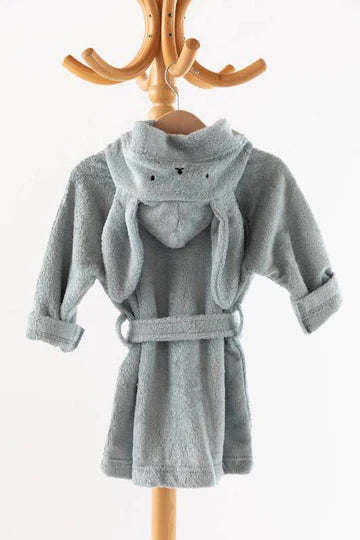 Accappatoio bambino 2-4 anni, blu ghiaccio