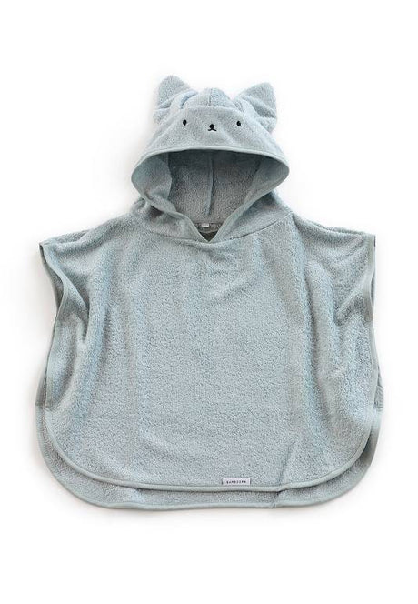 Poncho bambino 2-4 anni, blu ghiaccio