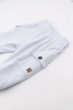 Pantaloncino con tasche - Water Blue