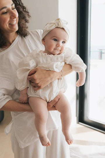 Vestito pagliaccetto bimba - Bianco