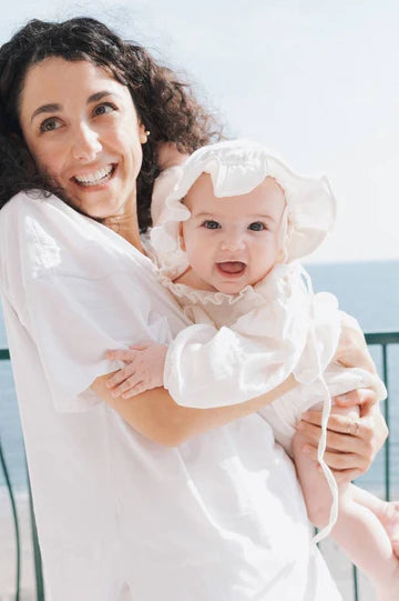 Vestito pagliaccetto bimba - Bianco