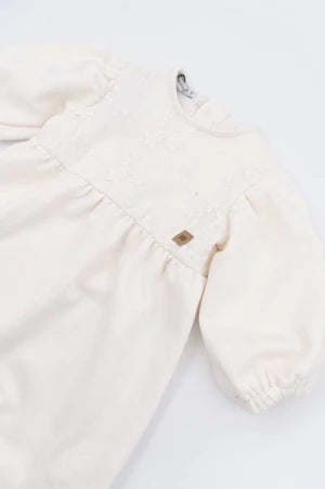Tutina con ricamo - Offwhite