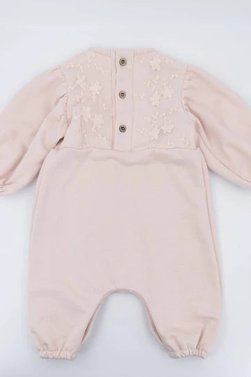 Tutina con ricamo - Water Pink
