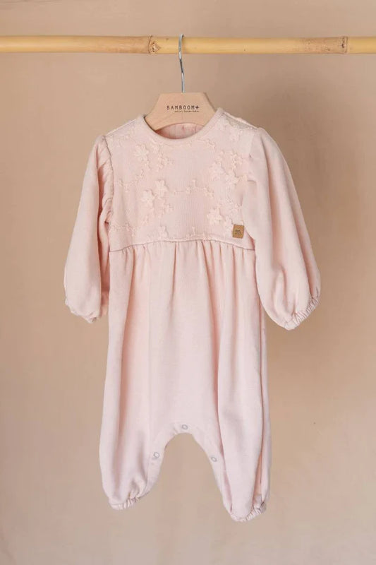 Tutina con ricamo - Water Pink