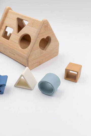 Puzzle Casetta in Legno - BLU