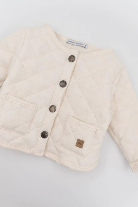 Giacca con bottoncini davanti - Offwhite