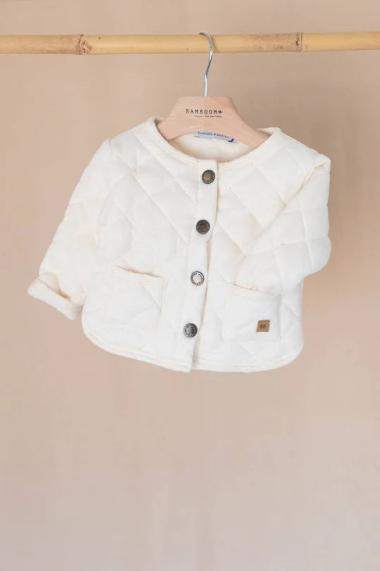 Giacca con bottoncini davanti - Offwhite