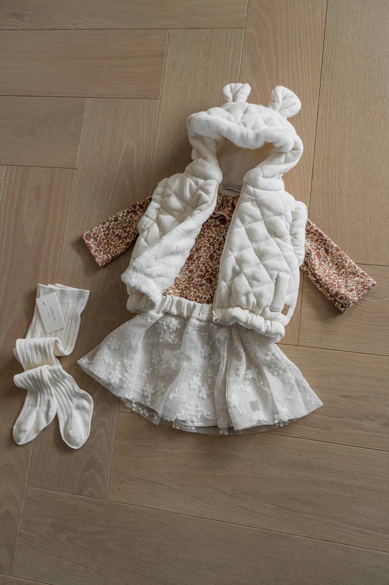 Gilet con orecchie - Offwhite