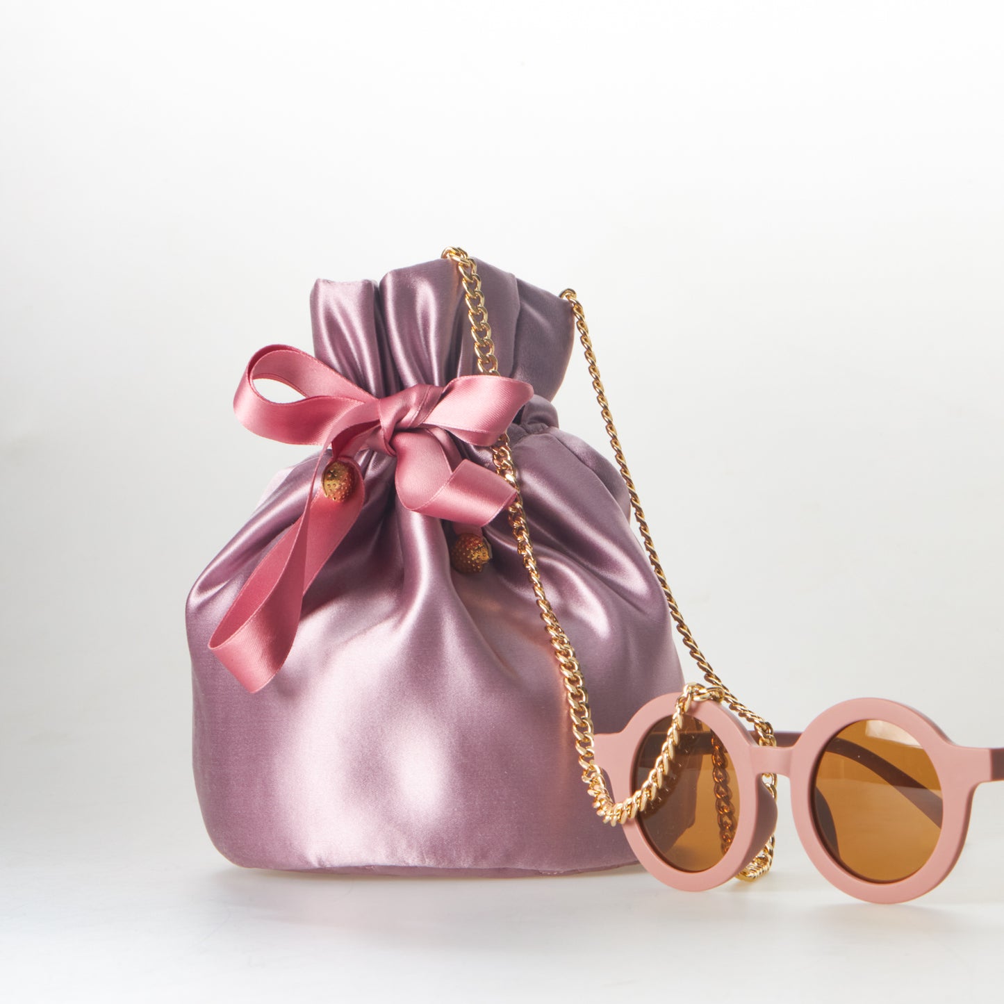 Secchiello Small in raso satinato + Scrunchie