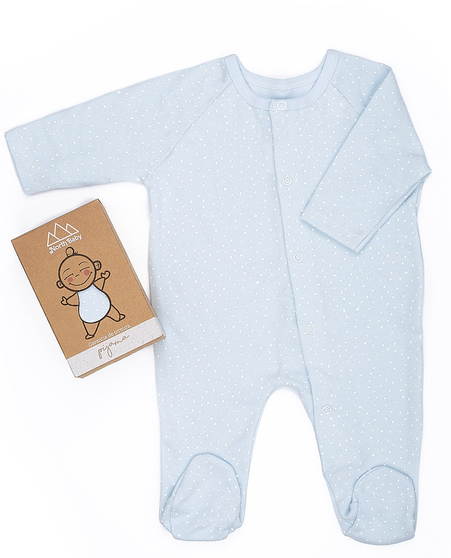 Pigiama a pois Azzurro
