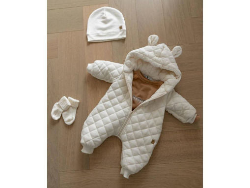 Tuta con orecchie - Offwhite