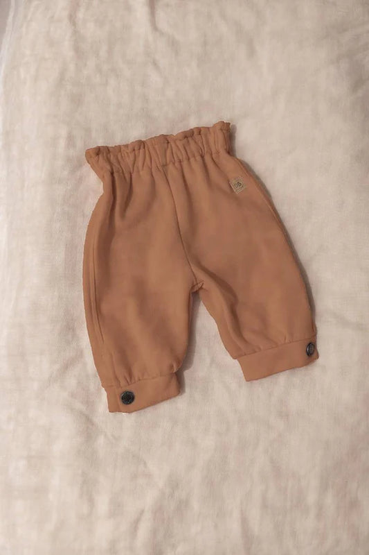 Pantalone a caramella bimba - Camel