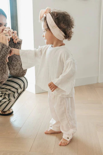 Shirt con maniche farfalla - Bianco