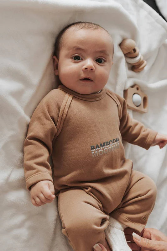 Tutina raglan logo Bamboom - Camel