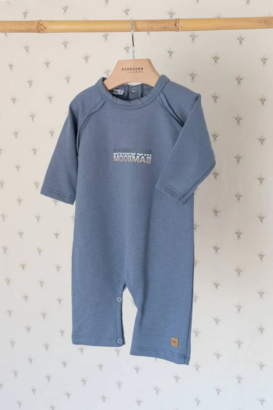 Tutina raglan logo Bamboom - Jeans Blue