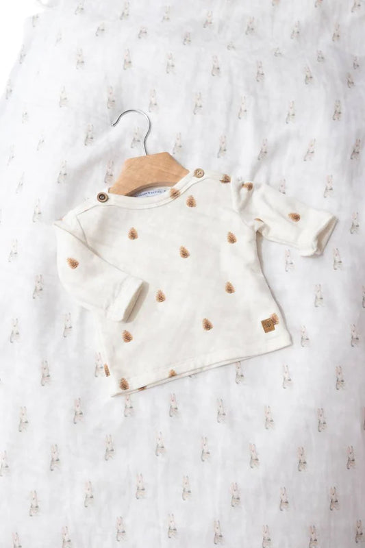 T-shirt con bottoncini - Pine Cone