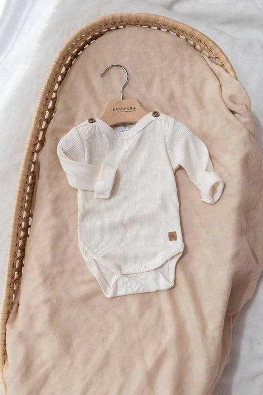 Body con bottoncini - Offwhite