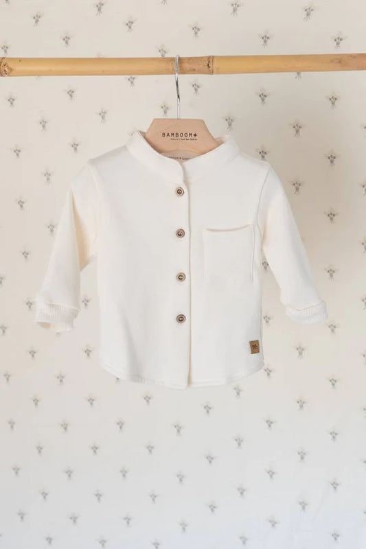 Camicia collo Coreano - Offwhite