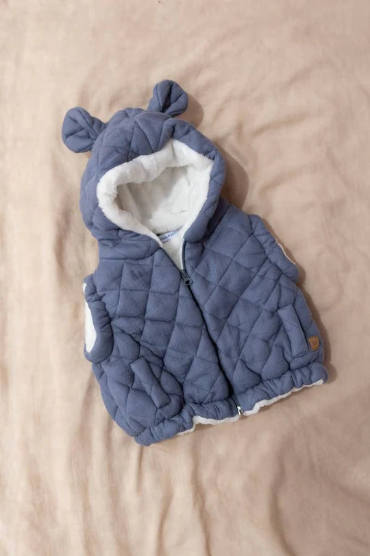 Gilet con orecchie - Jeans Blue